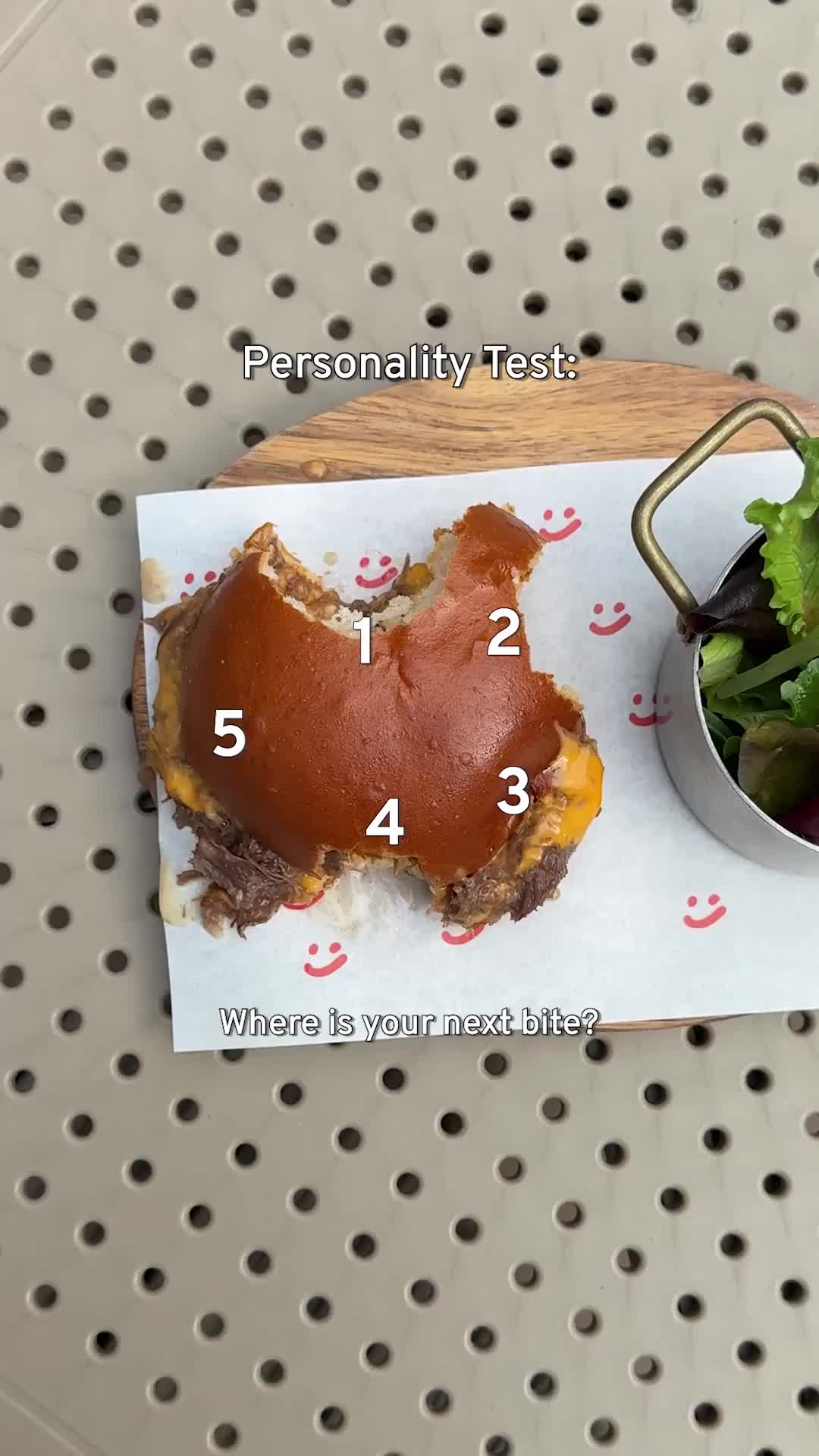 Your next bite says a lot about you!😬 #burger #brioche #sandwich #personality #test #London